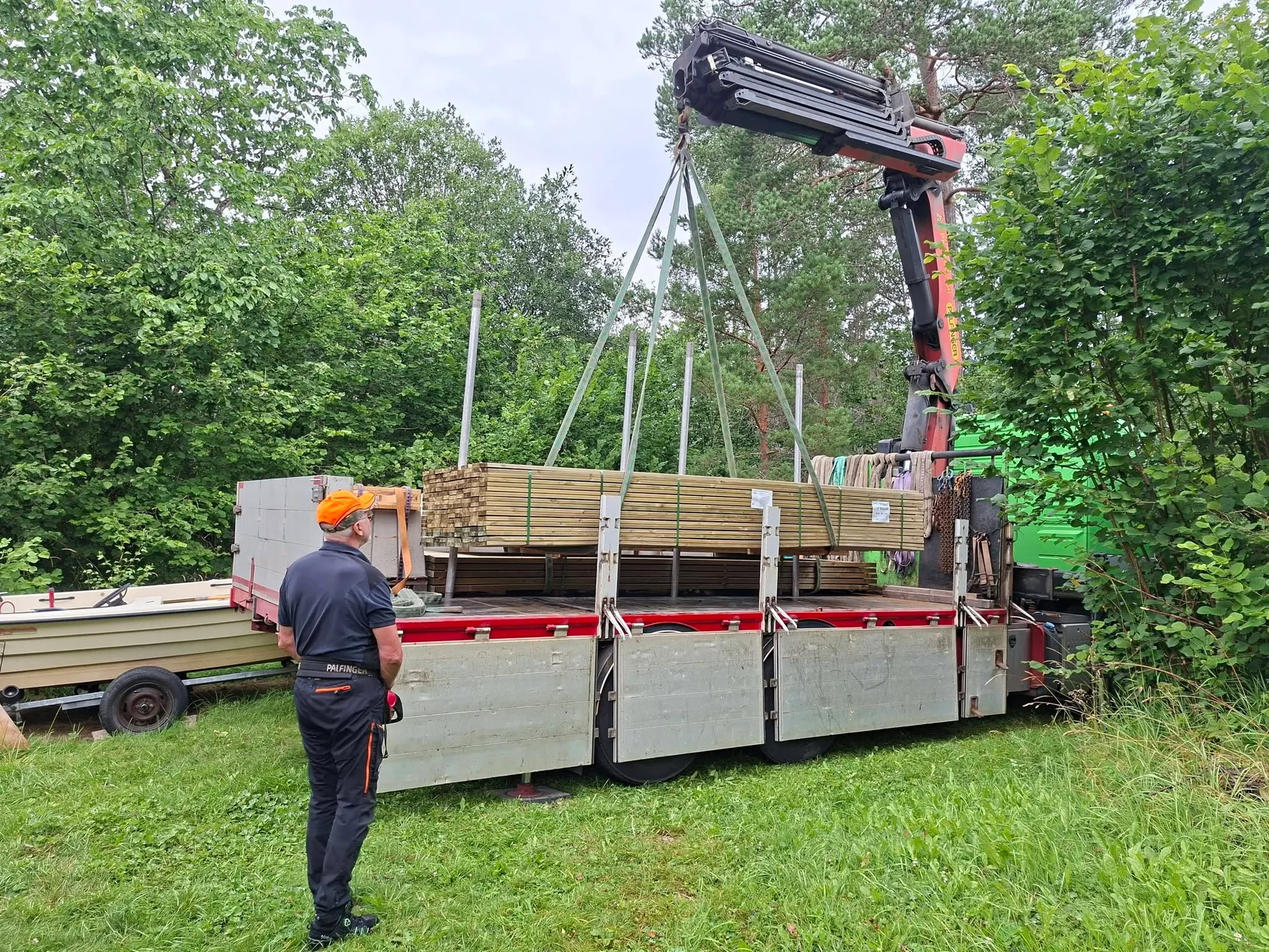 Leverans av byggmaterial